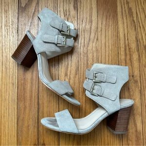 Heeled buckle sandals